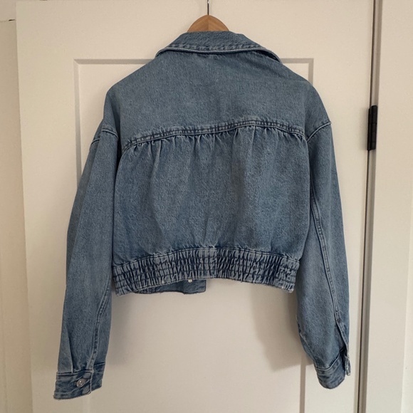 Zara Cropped Denim Jacket - Picture 2 of 2